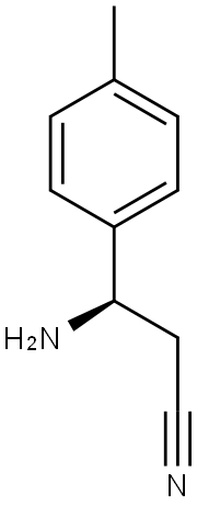 (R)-3-AMINO-3-P-TOLYLPROPANENITRILE Struktur