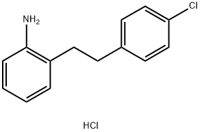 (2-[2-(4-CHLOROPHENYL)ETHYL]PHENYL)AMINEHYDROCHLORIDE Struktur