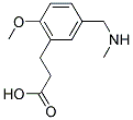 3-(2-METHOXY-5-[(METHYLAMINO)METHYL]PHENYL)PROPANOIC ACID Struktur