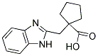 1-(1H-BENZIMIDAZOL-2-YLMETHYL)CYCLOPENTANECARBOXYLIC ACID Struktur