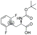 (R)-2-TERT-BUTOXYCARBONYLAMINO-3-(2,6-DIFLUORO-PHENYL)-PROPIONIC ACID Struktur