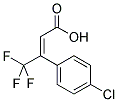 3-(4-CHLORO-PHENYL)-4,4,4-TRIFLUORO-BUT-2-ENOIC ACID Struktur