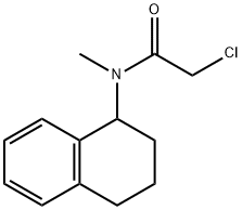 2-CHLORO-N-METHYL-N-1,2,3,4-TETRAHYDRONAPHTHALEN-1-YLACETAMIDE Struktur