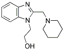 2-(2-PIPERIDIN-1-YLMETHYL-BENZOIMIDAZOL-1-YL)-ETHANOL Struktur