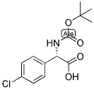 (S)-TERT-BUTOXYCARBONYLAMINO-(4-CHLORO-PHENYL)-ACETIC ACID Struktur