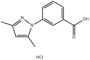 3-(3,5-DIMETHYL-1H-PYRAZOL-1-YL)BENZOIC ACIDHYDROCHLORIDE Struktur