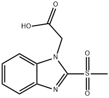 (2-METHANESULFONYL-BENZOIMIDAZOL-1-YL)-ACETIC ACID Struktur