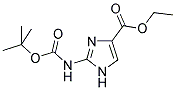 2-TERT-BUTOXYCARBONYLAMINO-1H-IMIDAZOLE-4-CARBOXYLIC ACID ETHYL ESTER Struktur