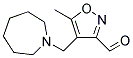 4-(AZEPAN-1-YLMETHYL)-5-METHYLISOXAZOLE-3-CARBALDEHYDE Struktur