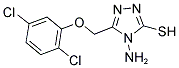 4-AMINO-5-[(2,5-DICHLOROPHENOXY)METHYL]-4H-1,2,4-TRIAZOLE-3-THIOL Struktur