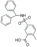 5-[(BENZHYDRYLAMINO)SULFONYL]-2-METHYLBENZOIC ACID Struktur