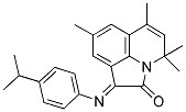 (E)-1-(4-ISOPROPYLPHENYLIMINO)-4,4,6,8-TETRAMETHYL-1H-PYRROLO[3,2,1-IJ]QUINOLIN-2(4H)-ONE Struktur