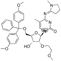 5'-DMT, 2'-MOE-4-(1-METHYL-PYRROLIDIN)-5-METHYLCYTIDINE Struktur