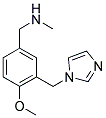 [3-(1H-IMIDAZOL-1-YLMETHYL)-4-METHOXYBENZYL]METHYLAMINE Struktur