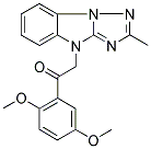 1-(2,5-DIMETHOXYPHENYL)-2-(2-METHYL-4H-[1,2,4]TRIAZOLO[1,5-A]BENZIMIDAZOL-4-YL)ETHANONE Struktur