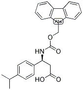 (S)-3-(9H-FLUOREN-9-YLMETHOXYCARBONYLAMINO)-3-(4-ISOPROPYL-PHENYL)-PROPIONIC ACID Struktur