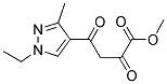 4-(1-ETHYL-3-METHYL-1 H-PYRAZOL-4-YL)-2,4-DIOXO-BUTYRIC ACID METHYL ESTER Struktur