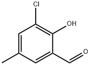 3-CHLORO-2-HYDROXY-5-METHYL-BENZALDEHYDE Struktur