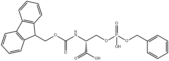 FMOC-D-SER(PO(OBZL)OH)-OH Struktur