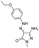 (4E)-3-AMINO-1-METHYL-1H-PYRAZOLE-4,5-DIONE 4-[(4-ETHOXYPHENYL)HYDRAZONE] Struktur