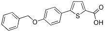 5-[4-(BENZYLOXY)PHENYL]-2-THIOPHENECARBOXYLIC ACID Struktur