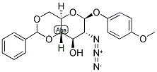 4-METHOXYPHENYL 2-AZIDO-4,6-O-BENZYLIDENE-2-DEOXY-BETA-D-GLUCOPYRANOSIDE Struktur