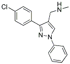 N-[[3-(4-CHLOROPHENYL)-1-PHENYL-1H-PYRAZOL-4-YL]METHYL]-N-METHYLAMINE Struktur