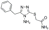 2-[(4-AMINO-5-BENZYL-4H-1,2,4-TRIAZOL-3-YL)SULFANYL]ACETAMIDE Struktur