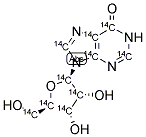 INOSINE-UL-14C Struktur