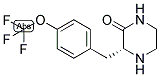 (R)-3-(4-TRIFLUOROMETHOXY-BENZYL)-PIPERAZIN-2-ONE Struktur