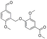 METHYL 4-[(5-FORMYL-2-METHOXYBENZYL)OXY]-3-METHOXYBENZOATE Struktur