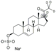 SODIUM PREGNENOLONE-17ALPHA,21,21,21-D4 SULFATE Struktur