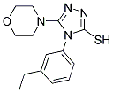 4-(3-ETHYLPHENYL)-5-MORPHOLIN-4-YL-4H-1,2,4-TRIAZOLE-3-THIOL Struktur