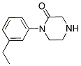 1-(3-ETHYLPHENYL)PIPERAZIN-2-ONE Struktur