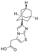 [6-(1-ADAMANTYL)IMIDAZO[2,1-B][1,3]THIAZOL-3-YL]ACETIC ACID Struktur