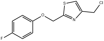 4-(CHLOROMETHYL)-2-[(4-FLUOROPHENOXY)METHYL]-1,3-THIAZOLE Struktur