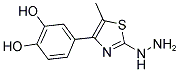 4-(2-HYDRAZINO-5-METHYL-THIAZOL-4-YL)-BENZENE-1,2-DIOL Struktur