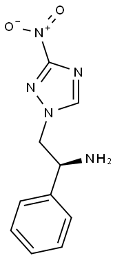 (S)-2-(3-NITRO-1H-1,2,4-TRIAZOL-1-YL)-1-PHENYLETHANAMINE Struktur