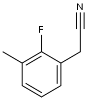 2-FLUORO-3-METHYLPHENYLACETONITRILE Struktur