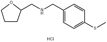 (4-METHYLSULFANYL-BENZYL)-(TETRAHYDRO-FURAN-2-YLMETHYL)-AMINE HYDROCHLORIDE Struktur