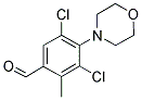 3,5-DICHLORO-2-METHYL-4-MORPHOLIN-4-YL-BENZALDEHYDE Struktur