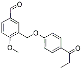 4-METHOXY-3-[(4-PROPIONYLPHENOXY)METHYL]BENZALDEHYDE Struktur