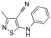 5-ANILINO-3-METHYLISOTHIAZOLE-4-CARBONITRILE Struktur