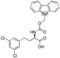 (R)-4-(3,5-DICHLORO-PHENYL)-2-(9H-FLUOREN-9-YLMETHOXYCARBONYLAMINO)-BUTYRIC ACID Struktur