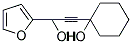 1-[3-(2-FURYL)-3-HYDROXY-1-PROPYNYL]CYCLOHEXANOL Struktur