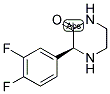 (S)-3-(3,4-DIFLUORO-PHENYL)-PIPERAZIN-2-ONE Struktur