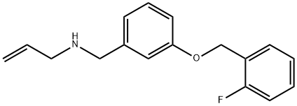 N-(3-((2-FLUOROBENZYL)OXY)BENZYL)PROP-2-EN-1-AMINE Struktur