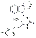 4-(9H-FLUOREN-9-YLMETHOXYCARBONYLAMINO)-5-HYDROXY-PENTANOIC ACID TERT-BUTYL ESTER Struktur