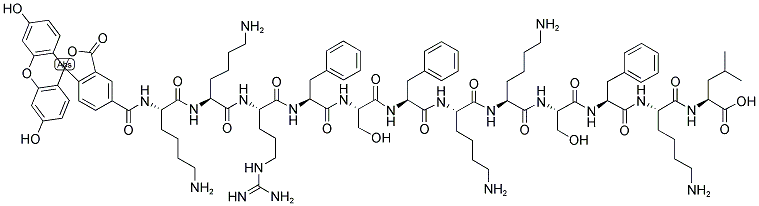 5-FAM-KKRFSFKKSFKL Struktur
