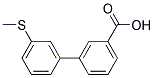 3'-METHYLSULFANYLBIPHENYL-3-CARBOXYLIC ACID Struktur